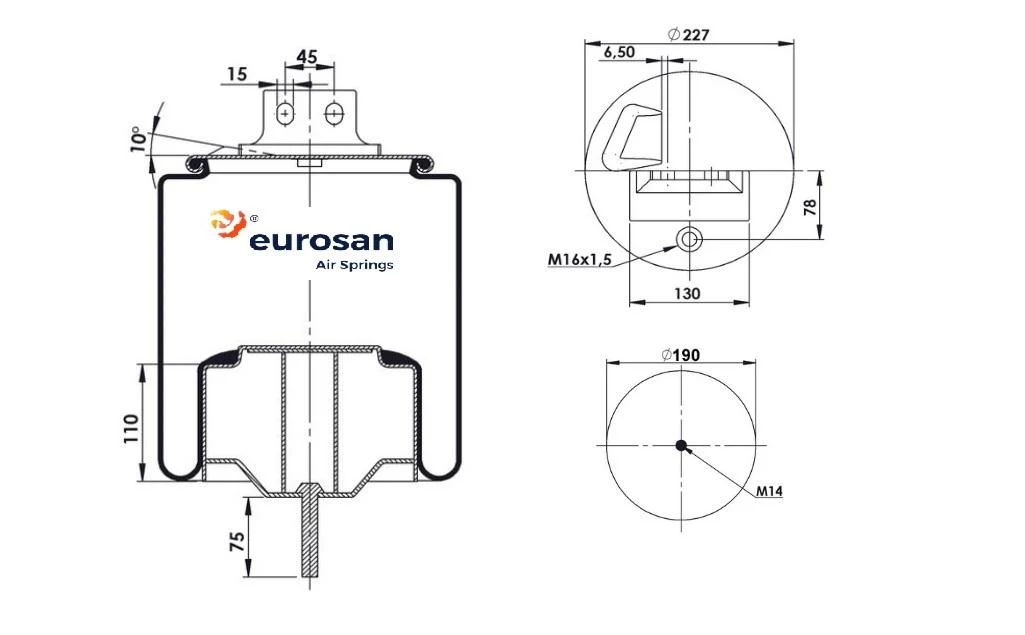 Coussin d'air IVECO EUROSAN