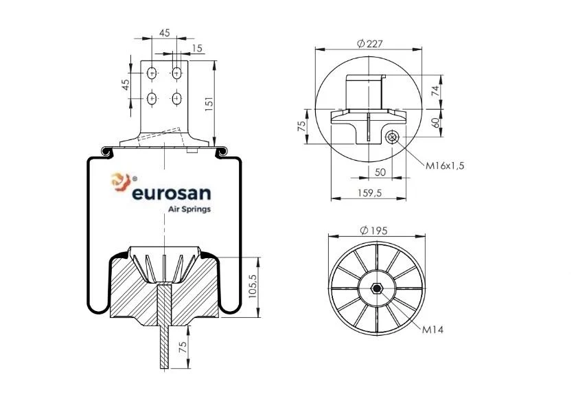 Coussin d'air IVECO EUROSAN
