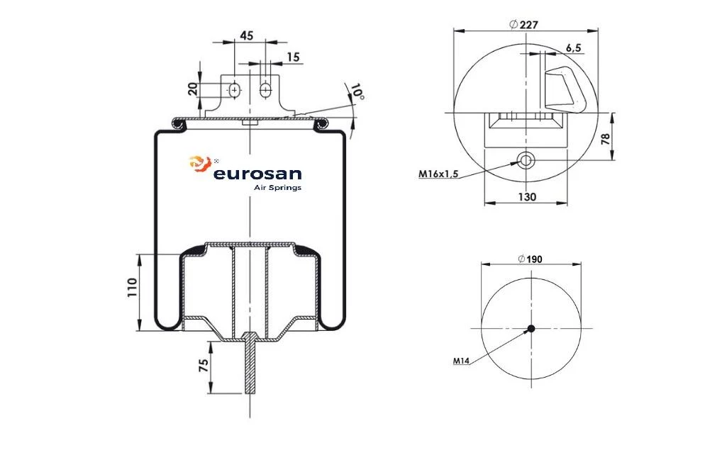 Coussin d'air IVECO EUROSAN