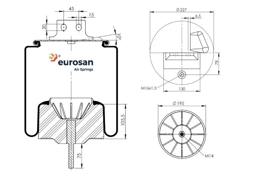 Coussin d'air IVECO STRALIS EUROSAN