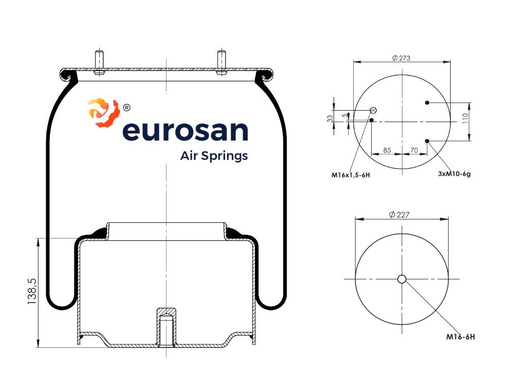 Coussin d'air DAF EUROSAN