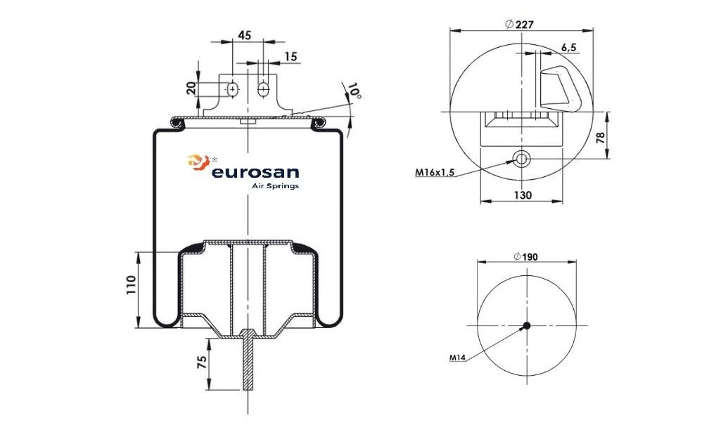 Coussin d'air IVECO EUROSAN