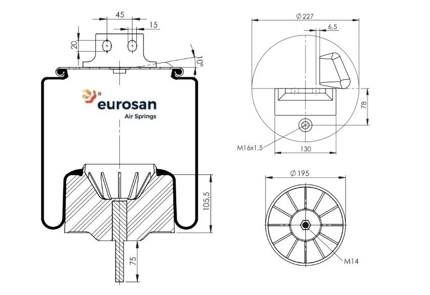 Coussin d'air IVECO STRALIS EUROSAN