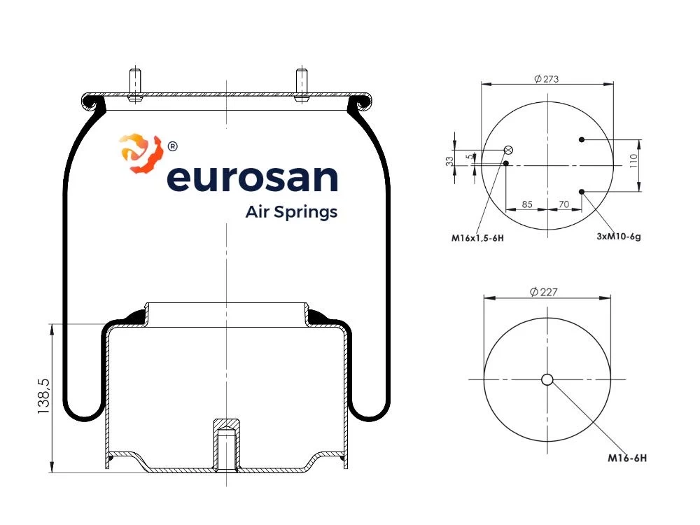 Coussin d'air DAF EUROSAN