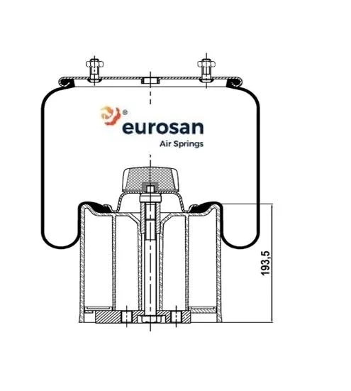 Coussin d'air BPW EUROSAN 37941-CPL