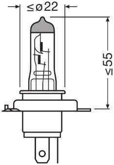 Ampoule OSRAM TRUCKSTAR PRO H4 24V 75/70W – Qualité Allemande pour Véhicules Utilitaires au Maroc/France